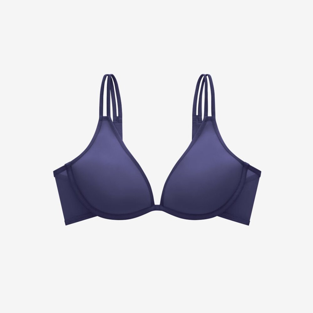 ThirdLove Bare Mesh Plunge Bra Size 34AAindigo / 34AA